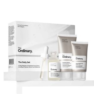 The Ordinary The Daily Set - 3-Piece Basic Skincare Regimen with Cleanser, Serum & Moisturizer for All Skin Types