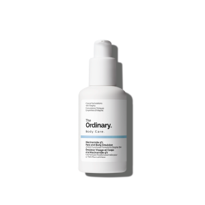 The Ordinary Niacinamide 5% Face and Body Emulsion 100ml - Lightweight Brightening Emulsion for Face & Body, Reduces Dark Spots & Evens Skin Tone for Sensitive Skin
